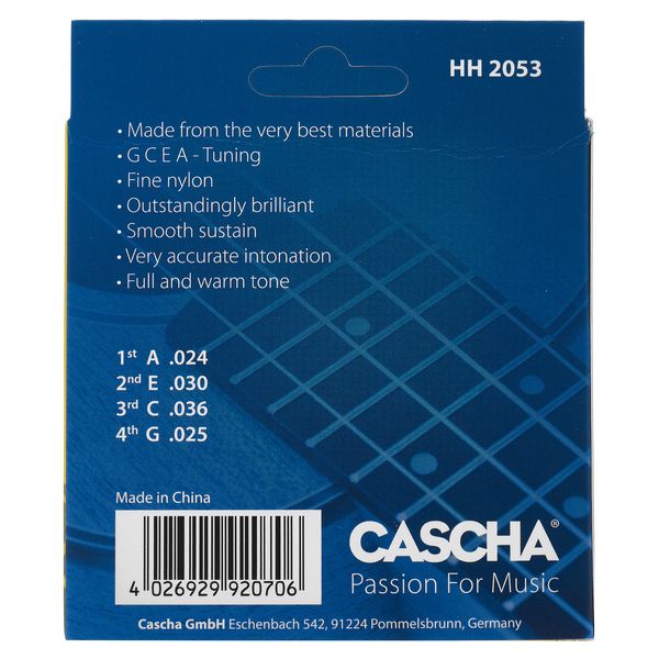 Cascha HH-2053 Soprano Uke Strings