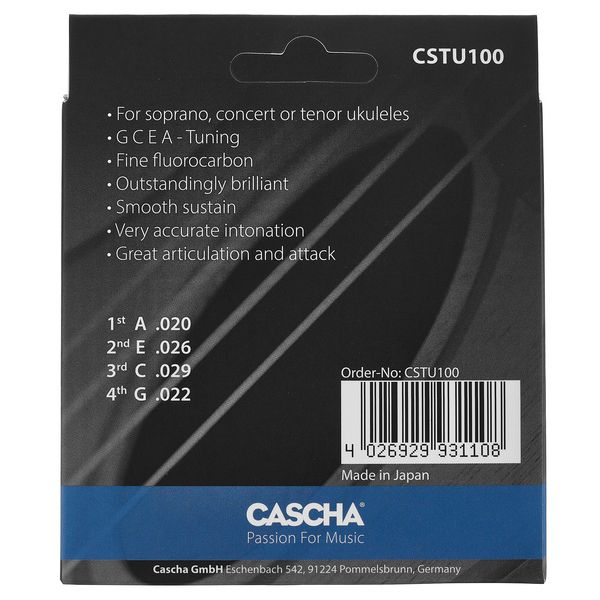 Cascha CSTU100 Carbon Uke Strings