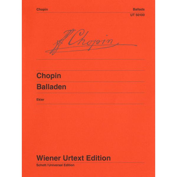 Wiener Urtext Edition Chopin Balladen