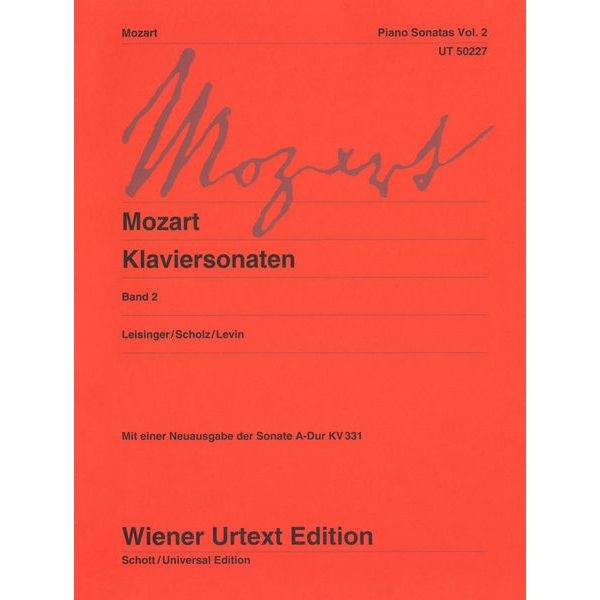 Wiener Urtext Edition Mozart Klaviersonaten 2