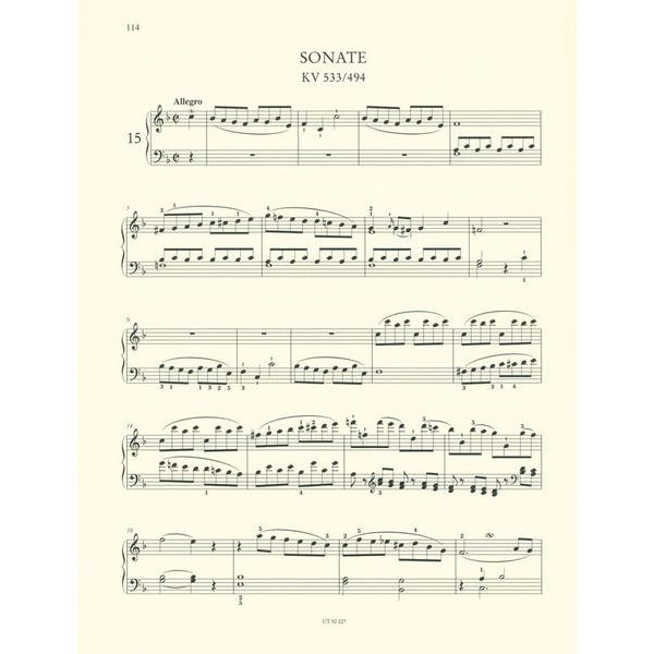 Wiener Urtext Edition Mozart Klaviersonaten 2