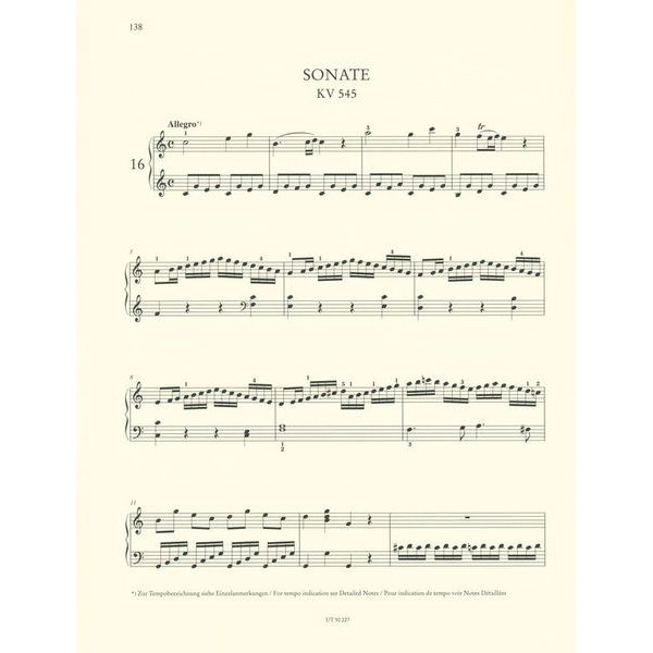 Wiener Urtext Edition Mozart Klaviersonaten 2