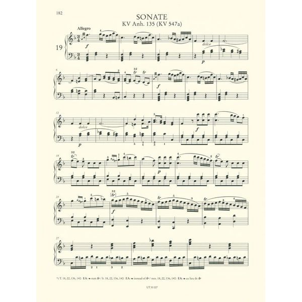 Wiener Urtext Edition Mozart Klaviersonaten 2