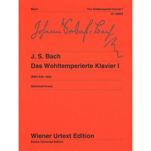 Wiener Urtext Edition Bach Wohltemperierte Klavier 1