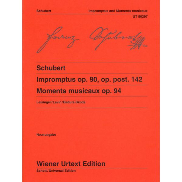 Wiener Urtext Edition Schubert Impromptus / Moments