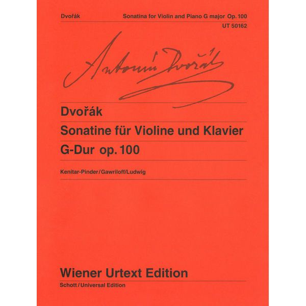 Wiener Urtext Edition Dvorak Sonatine für Violine