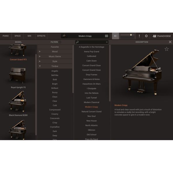 IK Multimedia Pianoverse Black Pearl B200