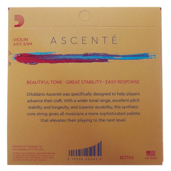 Daddario A310-3/4M Ascente Violin