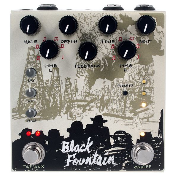 Old Blood Noise Endeavors Black Fountain Stereo Delay