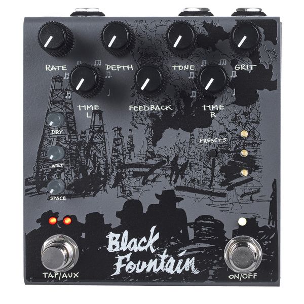 Old Blood Noise Endeavors Black Fountain Stereo Delay SL