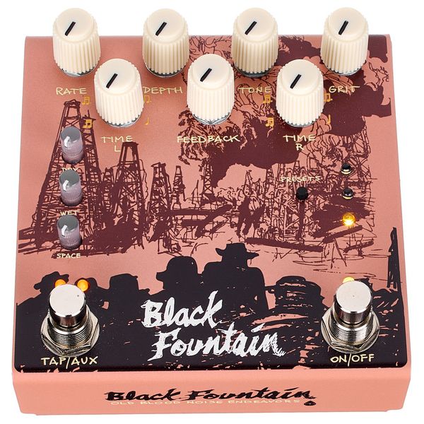 Old Blood Noise Endeavors Black Fountain Stereo Delay TE
