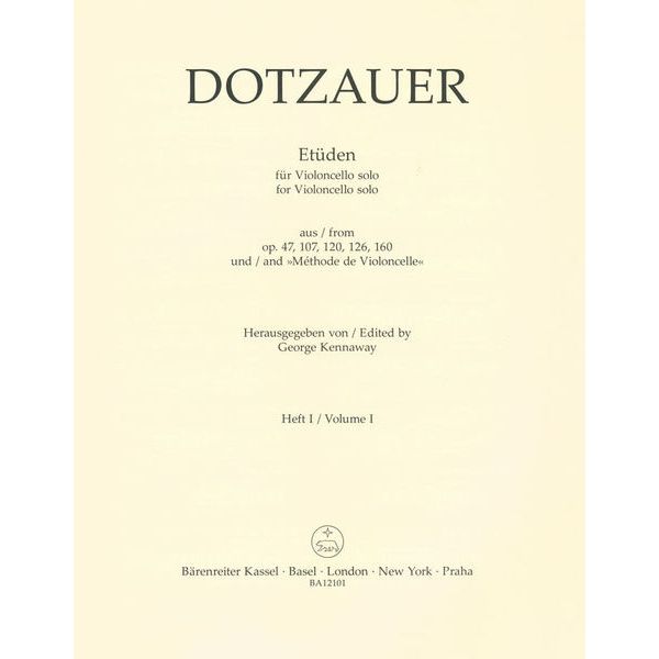 Bärenreiter Dotzauer Etüden Cello