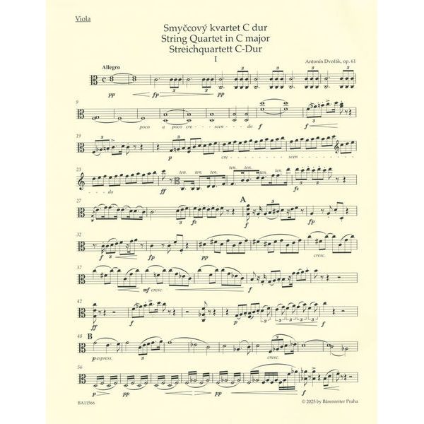 Bärenreiter Dvorák Streichquartett Nr. 11