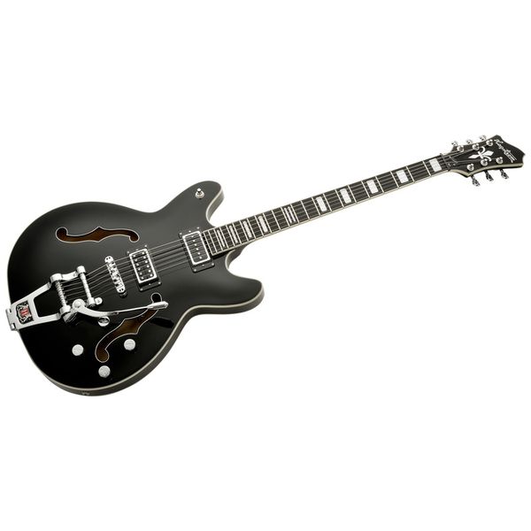 Hagstrom Tremar Viking Baritone DLX BLK