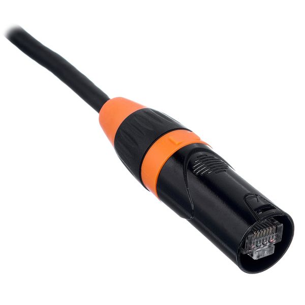 pro snake CAT6E CC Cable 1.0m orange
