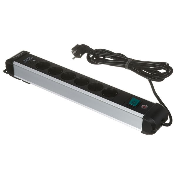 Brennenstuhl Premium Alu Line 6-Way USB 3m