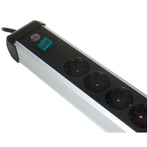 Brennenstuhl Premium Alu Line 6-Way USB 3m