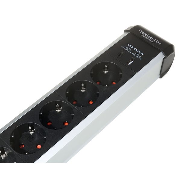 Brennenstuhl Premium Alu Line 6-Way USB 3m