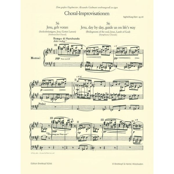 Breitkopf & Härtel Choral-Improvisationen 6