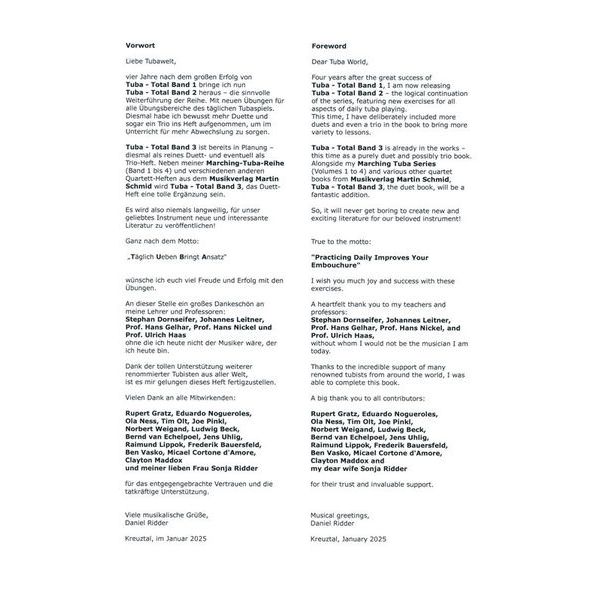 Martin Schmid Blechbläsernoten Tuba-Total 2