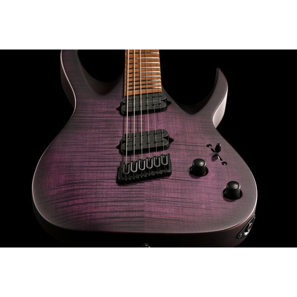 Solar Guitars A1.6FDPB-FF Flame Purple Burst