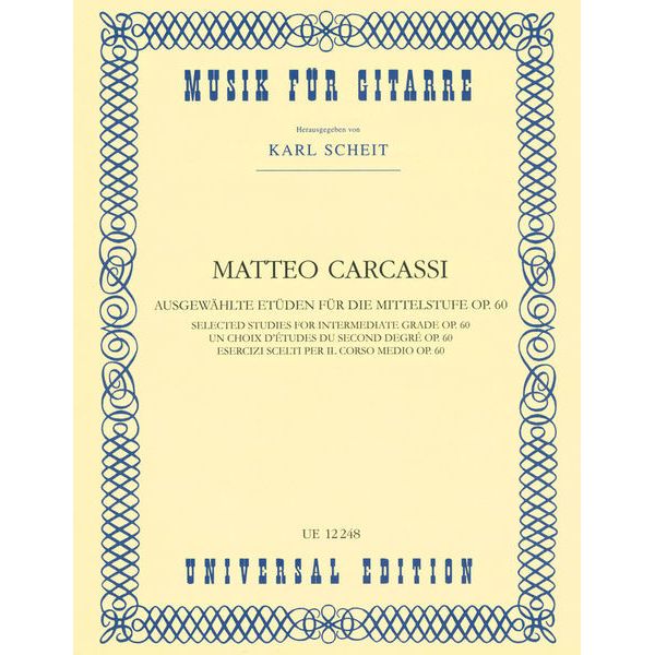 Universal Edition Carcassi Ausgewählte Etüden