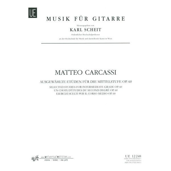 Universal Edition Carcassi Ausgewählte Etüden