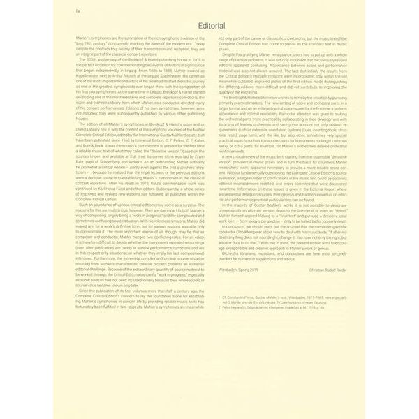 Breitkopf & Härtel Mahler Symphonie Nr. 9