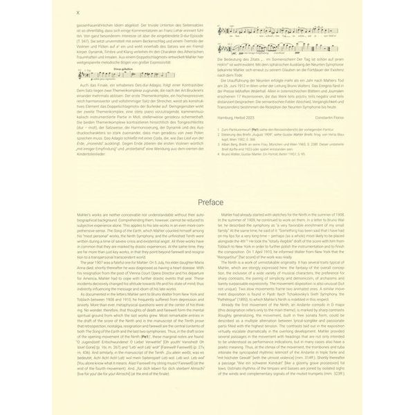 Breitkopf & Härtel Mahler Symphonie Nr. 9
