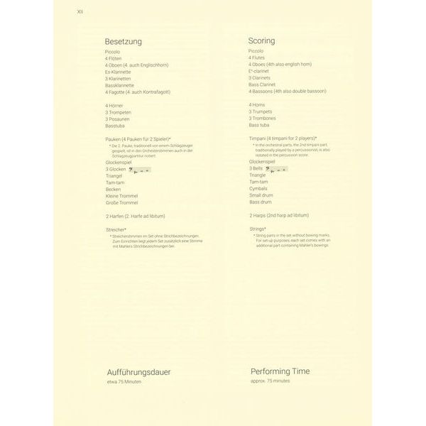 Breitkopf & Härtel Mahler Symphonie Nr. 9