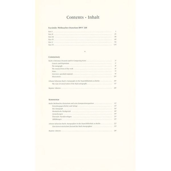 Bärenreiter Bach Weihnachts-Oratorium
