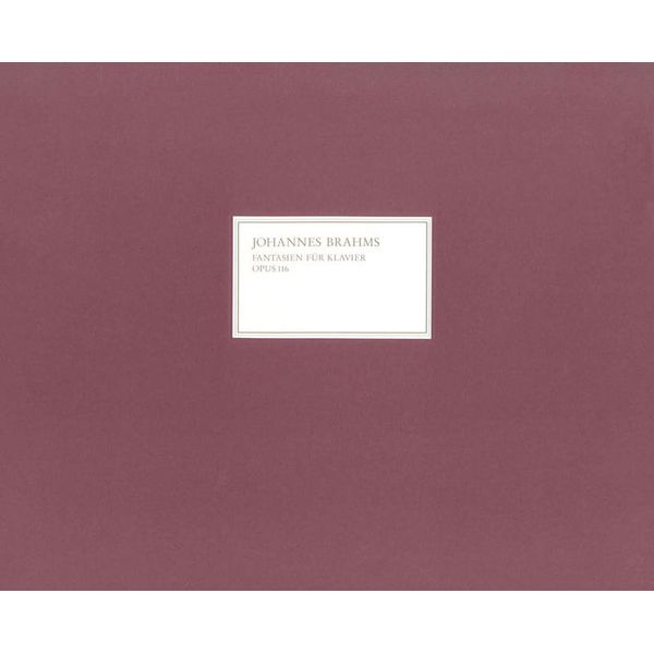 Henle Verlag Brahms Fantasien op. 116
