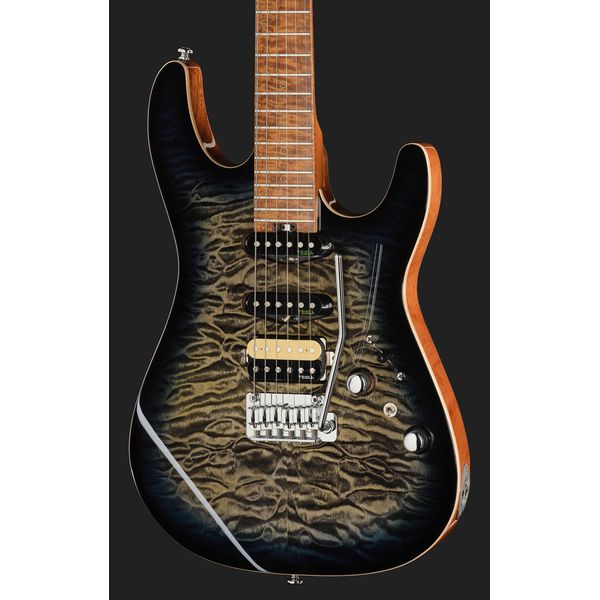 Harley Benton Fusion-IV HSS MN QBLB