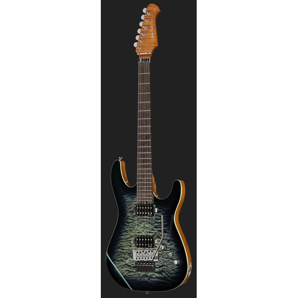 Harley Benton Fusion-IV HH RW FR QBLB