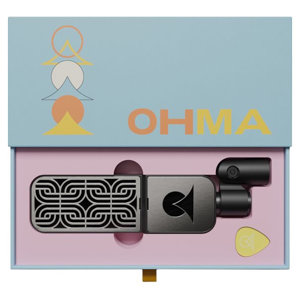 Ohma World Motif Ribbon Black & Steel