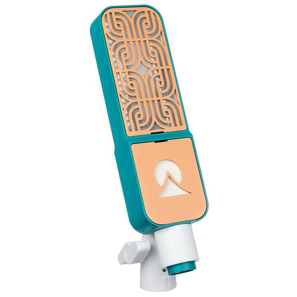 Ohma World Motif Ribbon Teal & Apricot