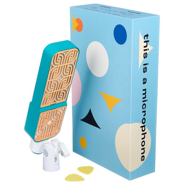Ohma World Motif Ribbon Teal & Apricot