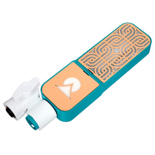 Ohma World Motif Ribbon Teal & Apricot