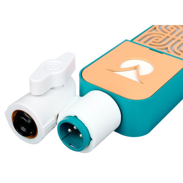 Ohma World Motif Ribbon Teal & Apricot
