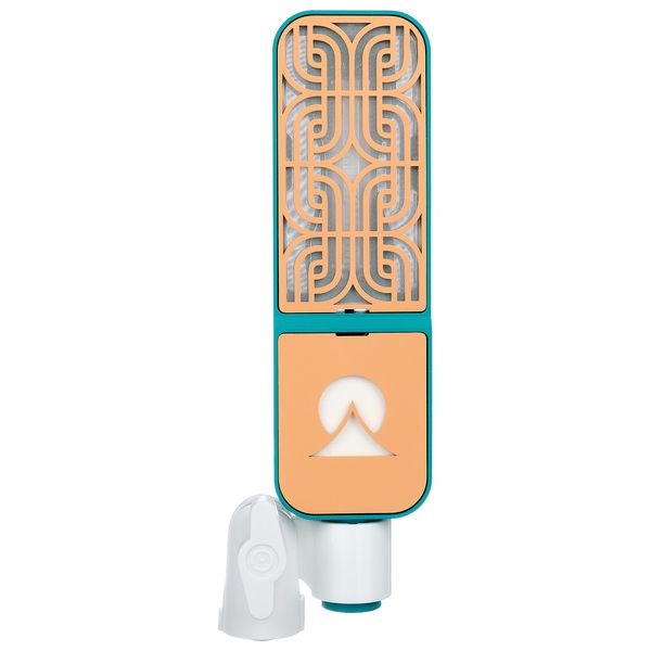 Ohma World Motif Ribbon Teal & Apricot