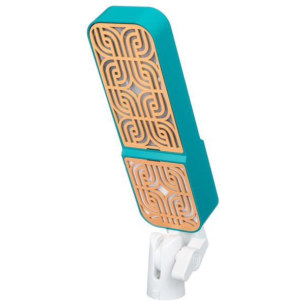 Ohma World Motif Ribbon Teal & Apricot