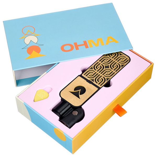 Ohma World Motif Ribbon Black & Brass