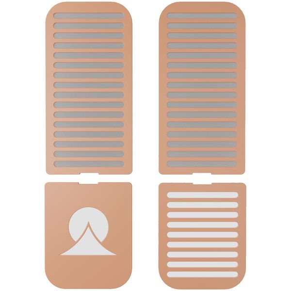 Ohma World Stripes Screen Teal & Apricot