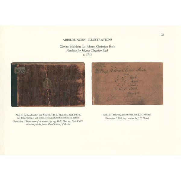 Edition Peters Clavier-Büchlein Johann Christ