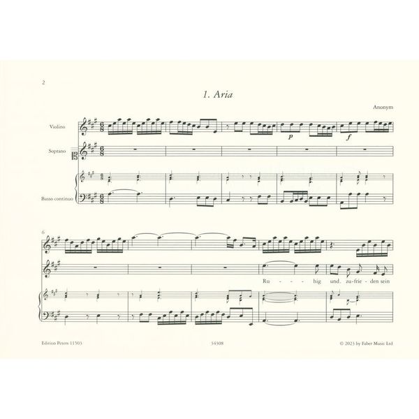 Edition Peters Clavier-Büchlein Johann Christ