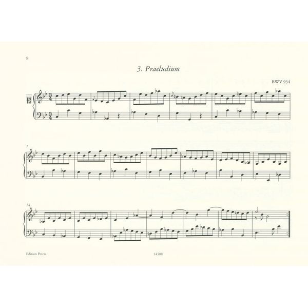 Edition Peters Clavier-Büchlein Johann Christ