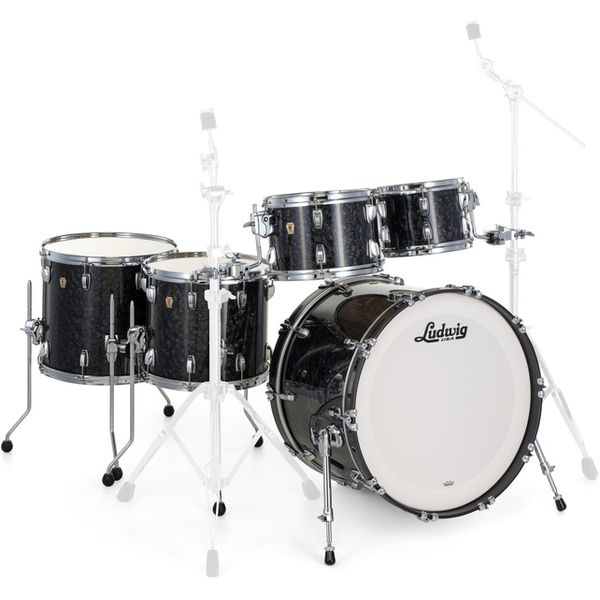 Ludwig Classic Maple 5pcs Ebony Pearl