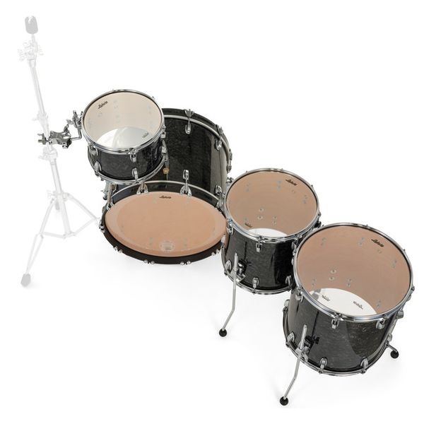 Ludwig Classic Maple 4pcs Ebony Pearl