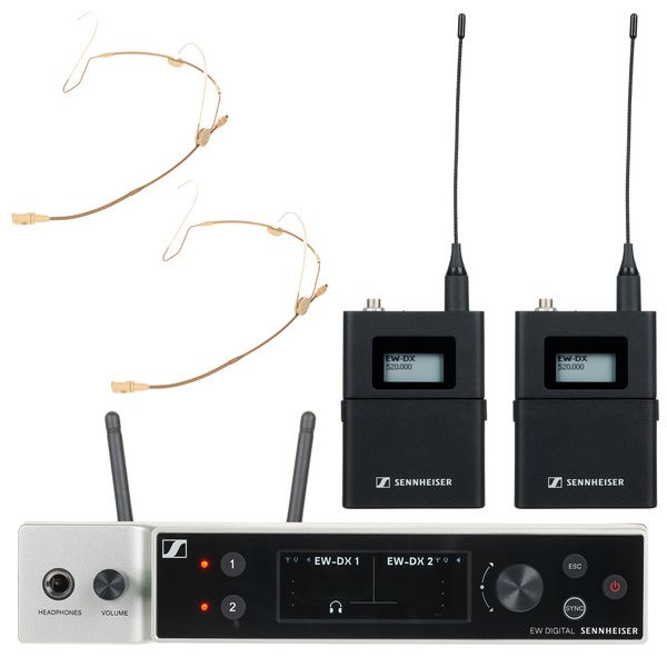 Sennheiser EW-DX 2x HSP 4 Lemo R1-9 Set