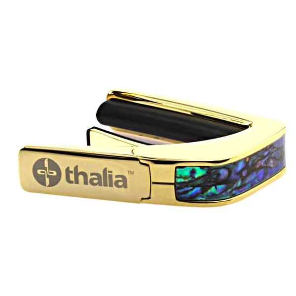 Thalia Capo Shell Collet.Blue Abalone Gold